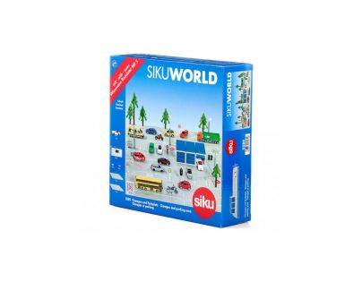 Siku World garáže a parkoviště a autíčkem