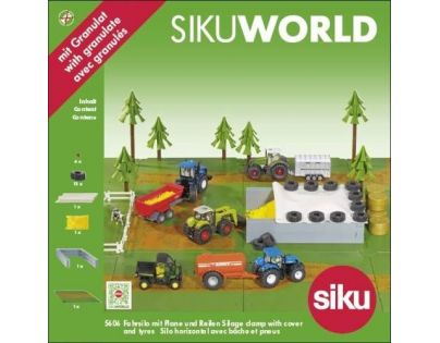 Siku World siláž s granulátem s krytem z pneumatik