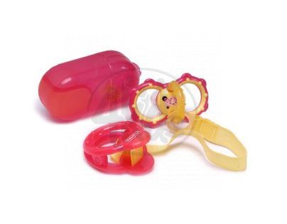 Silikonové šidítko s klipem a pouzdrem 6m+ Fisher Price