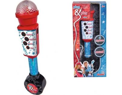 Simba Elektronický mikrofon 28 cm se vstupem pro MP3