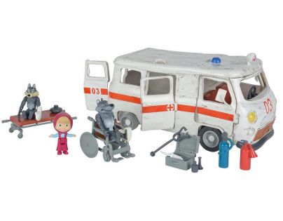 Simba Máša a medvěd Ambulance hrací set - Poškozený obal