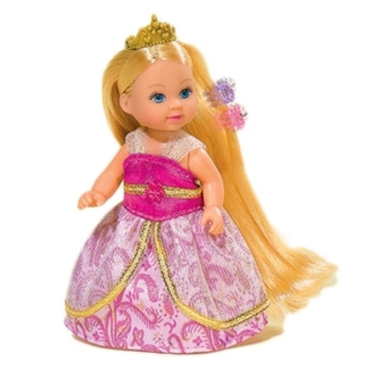 Simba Panenka Evička Rapunzel s extra dlouhými vlasy - Blondýnka-zlatá korunka