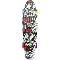 Skateboard pennyboard 60 cm černobílý vzor 2