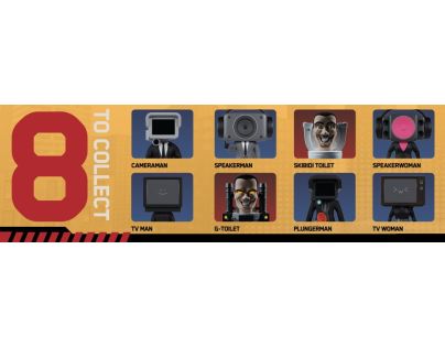 Skibidi Toilet minifigurky Mystery - Poškozený obal