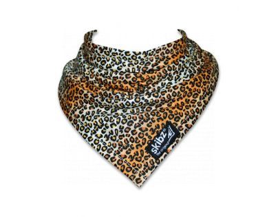 Skibz tkaná bavlna Leopard bryndák/slinták