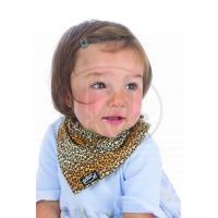 Skibz tkaná bavlna Leopard bryndák/slinták 2