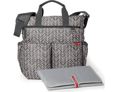 Skip Hop Taška Duo Signature Grey Feather