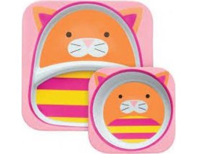 Skip Hop Zoo Jídelní set Kočička D