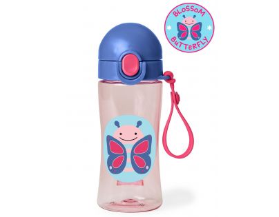 Skip Hop Zoo Láhev sportovní s uzávěrem Motýlek