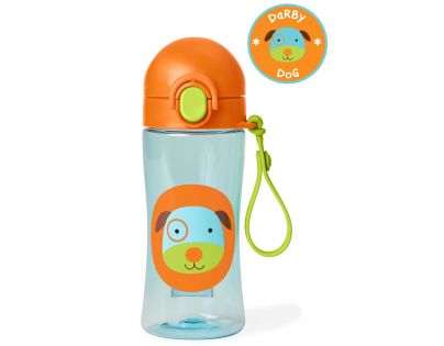 Skip Hop Zoo Láhev sportovní s uzávěrem Psík
