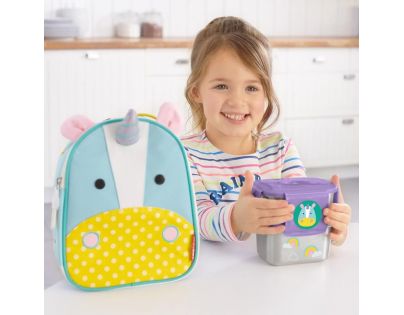 Skip Hop Zoo misky nerez Jídlonosič 2 ks Jednorožec - Poškozený obal