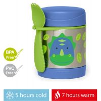 Skip Hop Zoo Termoska na jídlo se lžičkou a vidličkou Dino 325 ml Skip Hop Zoo Termoska na jídlo se lžičkou a vidličkou Dino 325 ml