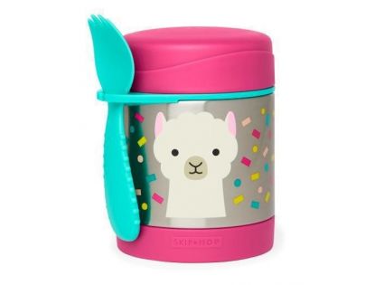Skip Hop Zoo Termoska na jídlo se lžičkou a vidličkou Lama 325 ml