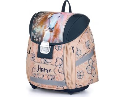 Karton P+P Školní batoh Premium Light Kůň romantic