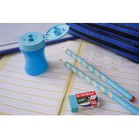 Školní set pro leváky STABILO EASYgraph modrý s gumou a s ořezávátkem 4