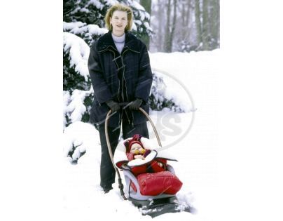 Sáňky Snow Baby Dream černé