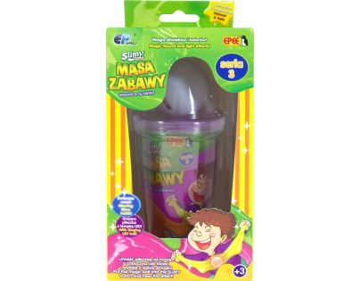 Slimy S3 sliz se svítící kuličkou fialový