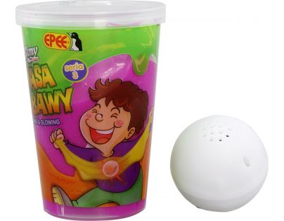 Slimy S3 sliz se svítící kuličkou fialový
