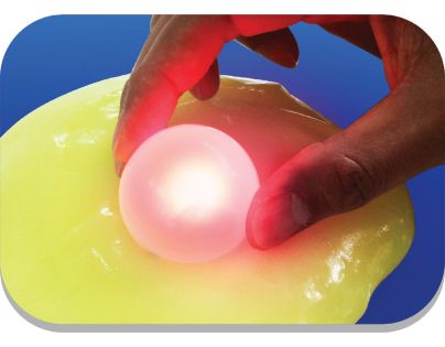 Slimy S3 sliz se svítící kuličkou fialový