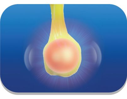 Slimy S3 sliz se svítící kuličkou modrý