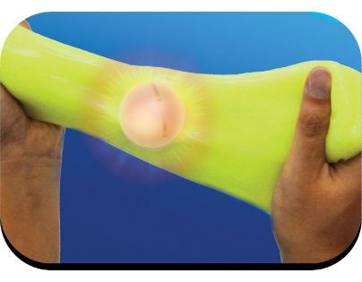 Slimy S3 sliz se svítící kuličkou modrý