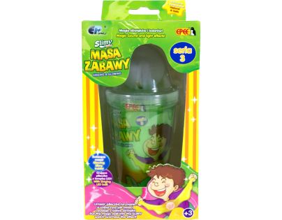 Slimy S3 sliz se svítící kuličkou zelený