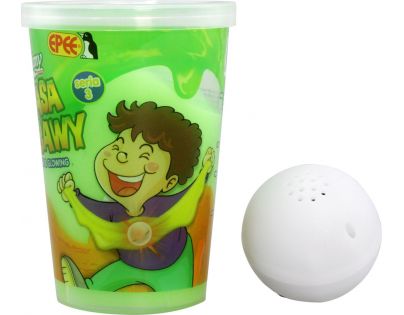 Slimy S3 sliz se svítící kuličkou zelený