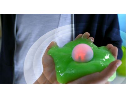 Slimy S3 sliz se svítící kuličkou žlutý
