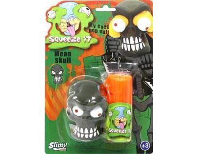 EP Line Slimy se zombie hlavou 80 g slizu oranžový sliz