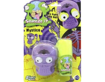 EP Line Slimy se zombie hlavou 80 g slizu žlutý sliz