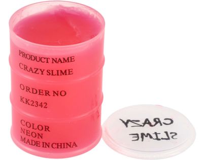 Sliz - hmota 80g neonová 8 x 5,5 cm 6 barev 12ks v boxu