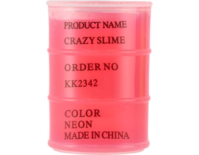 Sliz - hmota 80g neonová 8 x 5,5 cm 6 barev 12ks v boxu