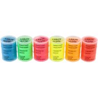 Sliz - hmota 80g neonová 8 x 5,5 cm 6 barev 12ks v boxu