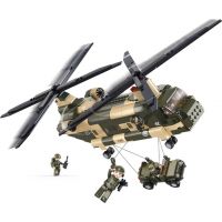 Sluban Stavebnice Transportní vrtulník 4