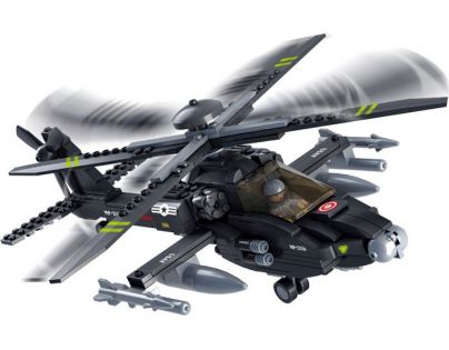 Sluban Stavebnice Vrtulník Apache