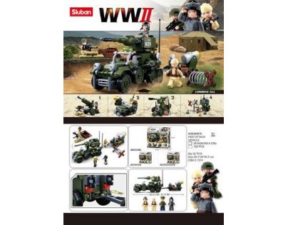 Sluban WWII 4v1 Stavebnicový set