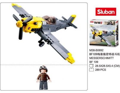 Sluban WWII Letadlo Messerschmitt BF109