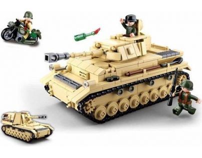 Sluban WWII Tank Panzer IV. 2v1