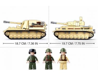 Sluban WWII Tank Panzer IV. 2v1