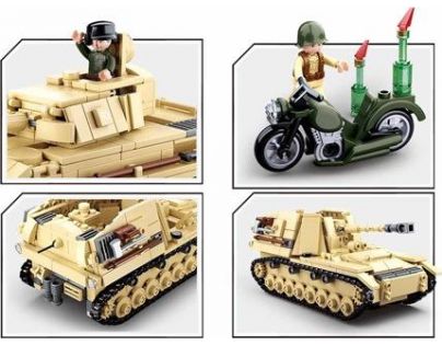 Sluban WWII Tank Panzer IV. 2v1