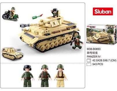 Sluban WWII Tank Panzer IV. 2v1