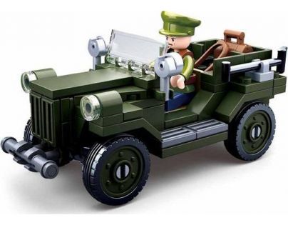 Sluban WWII Vojenský Jeep