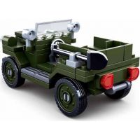 Sluban WWII Vojenský Jeep 4