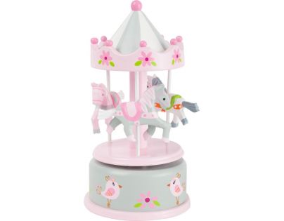 Small Foot Hrací skříňka koníčkový kolotoč