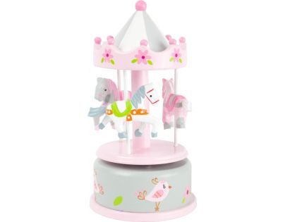 Small Foot Hrací skříňka koníčkový kolotoč