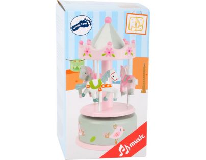 Small Foot Hrací skříňka koníčkový kolotoč