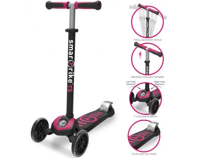 Smart Trike Koloběžka Scooter T5 růžová