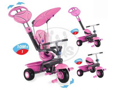 Smart Trike Tříkolka DX Sport růžová