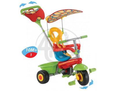 Tříkolka Plus Fresh červeno-zelená Smart Trike