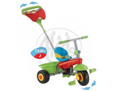 Tříkolka Plus Fresh červeno-zelená Smart Trike